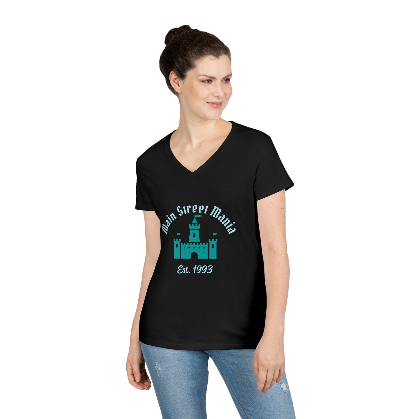 Disney Castle Ladies' V-Neck T-Shirt