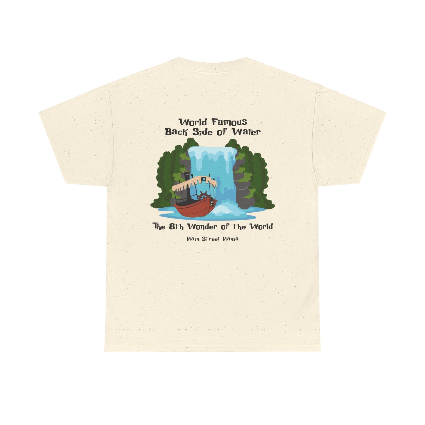 World Famous Back Side of Water Tee, Unisex Cotton T-Shirt, Adventure Apparel, Travel Gift, Nature Lover Shirt, Fun Souvenir Clothing