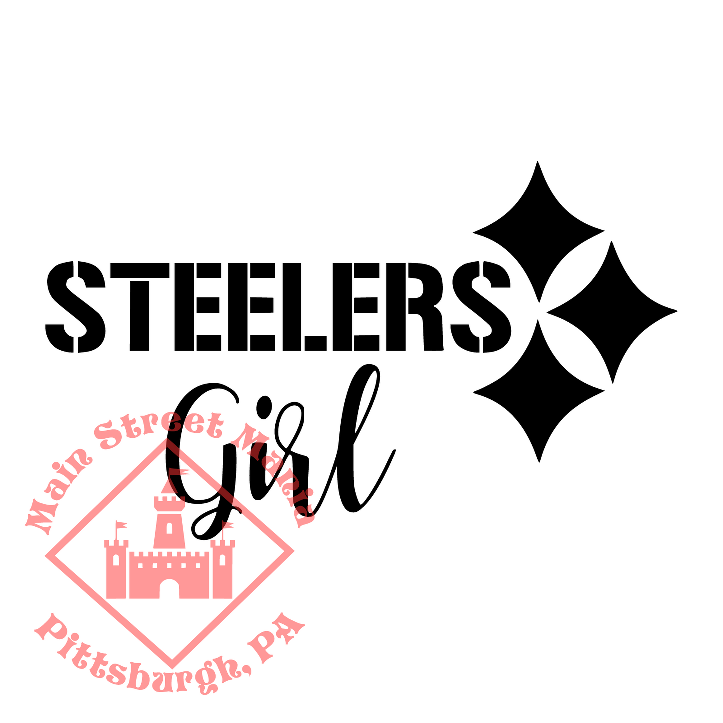 Steelers Girl Sticker Decal
