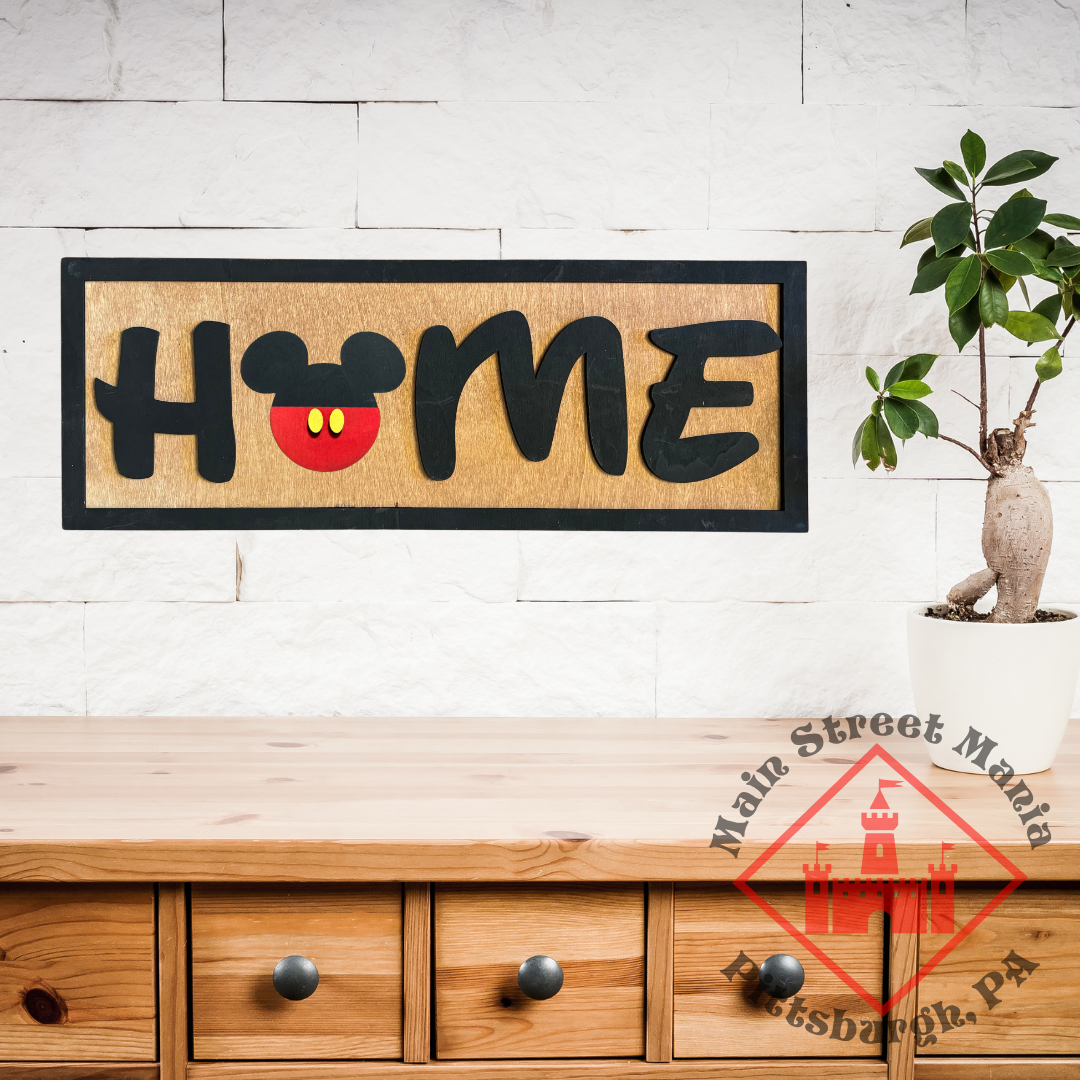 Home Mickey Ears Interchangeable Sign Base