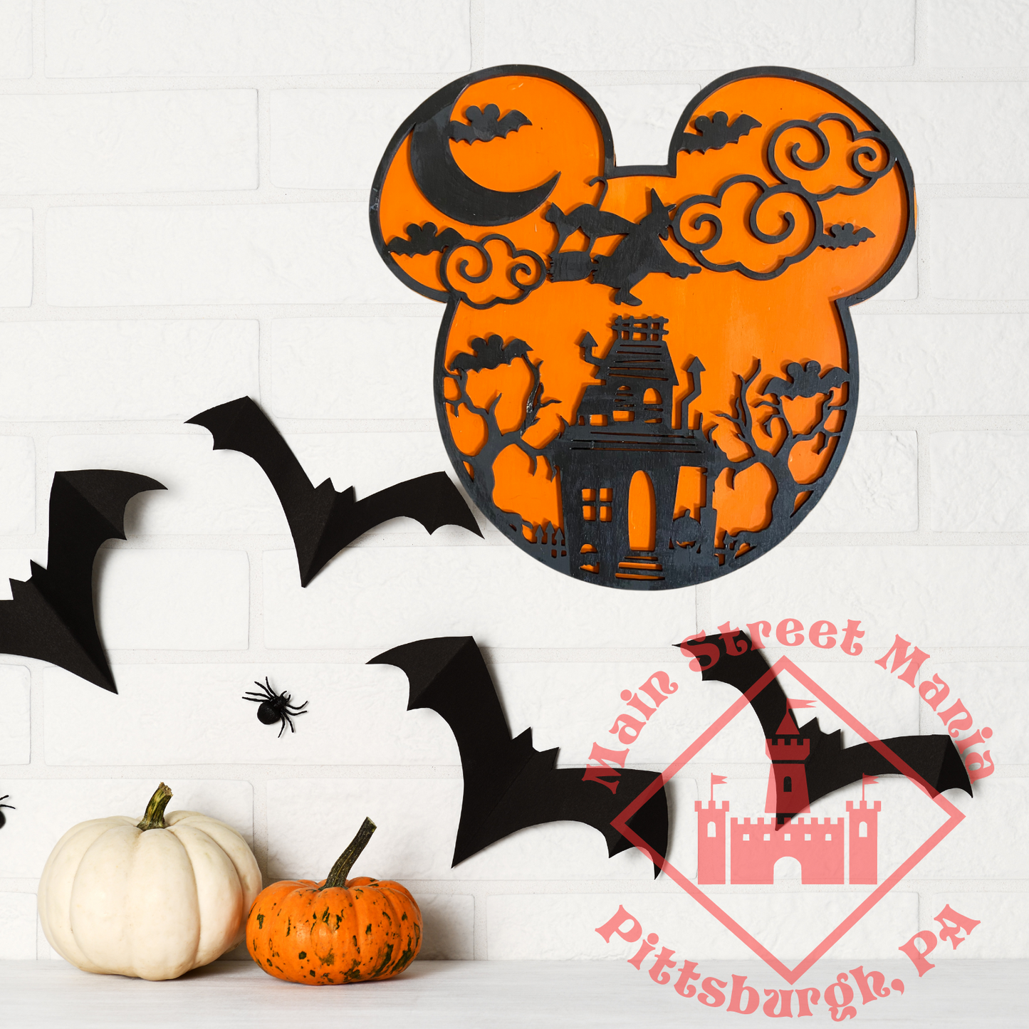 Halloween Mickey Ears Sign