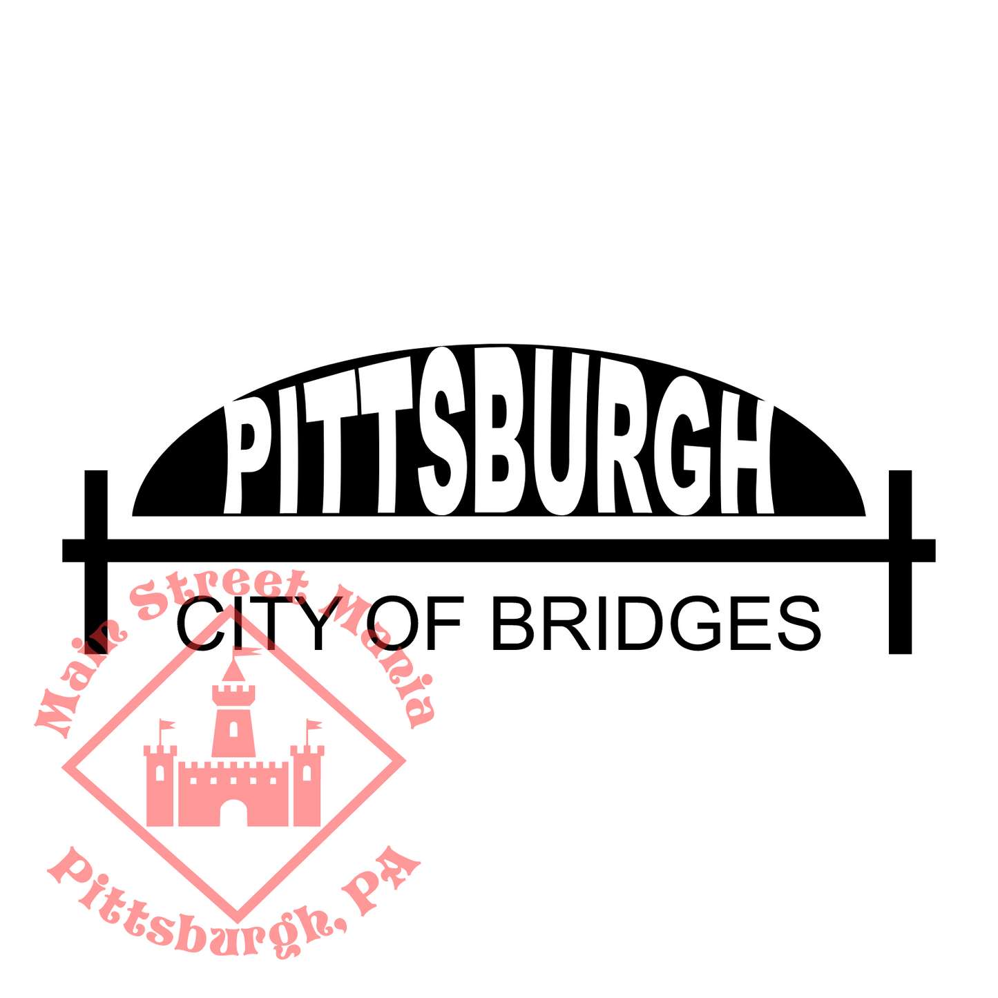 Pittsburgh City of Bridges Decal Sticker