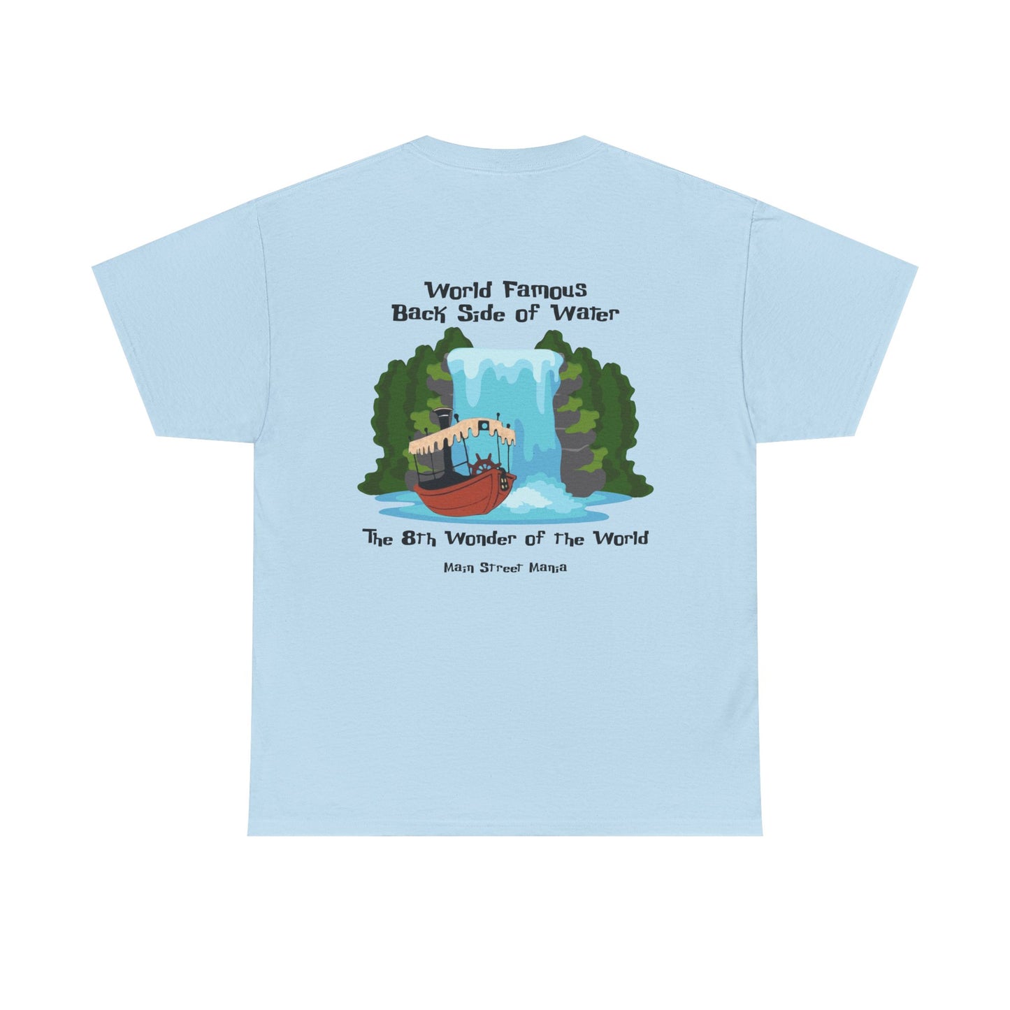 World Famous Back Side of Water Tee, Unisex Cotton T-Shirt, Adventure Apparel, Travel Gift, Nature Lover Shirt, Fun Souvenir Clothing