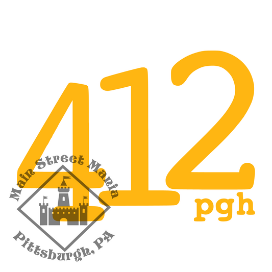 412 pgh Sticker Decal