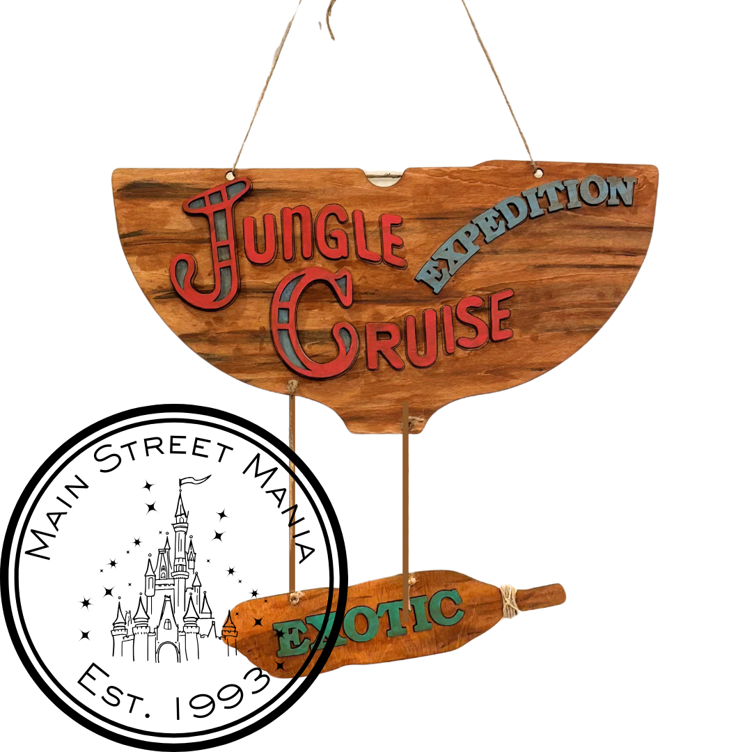 Jungle Cruise Attraction Sign