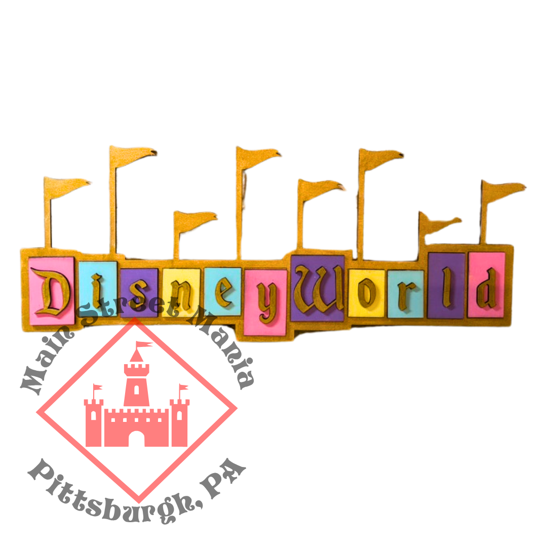 Retro Disney World Sign