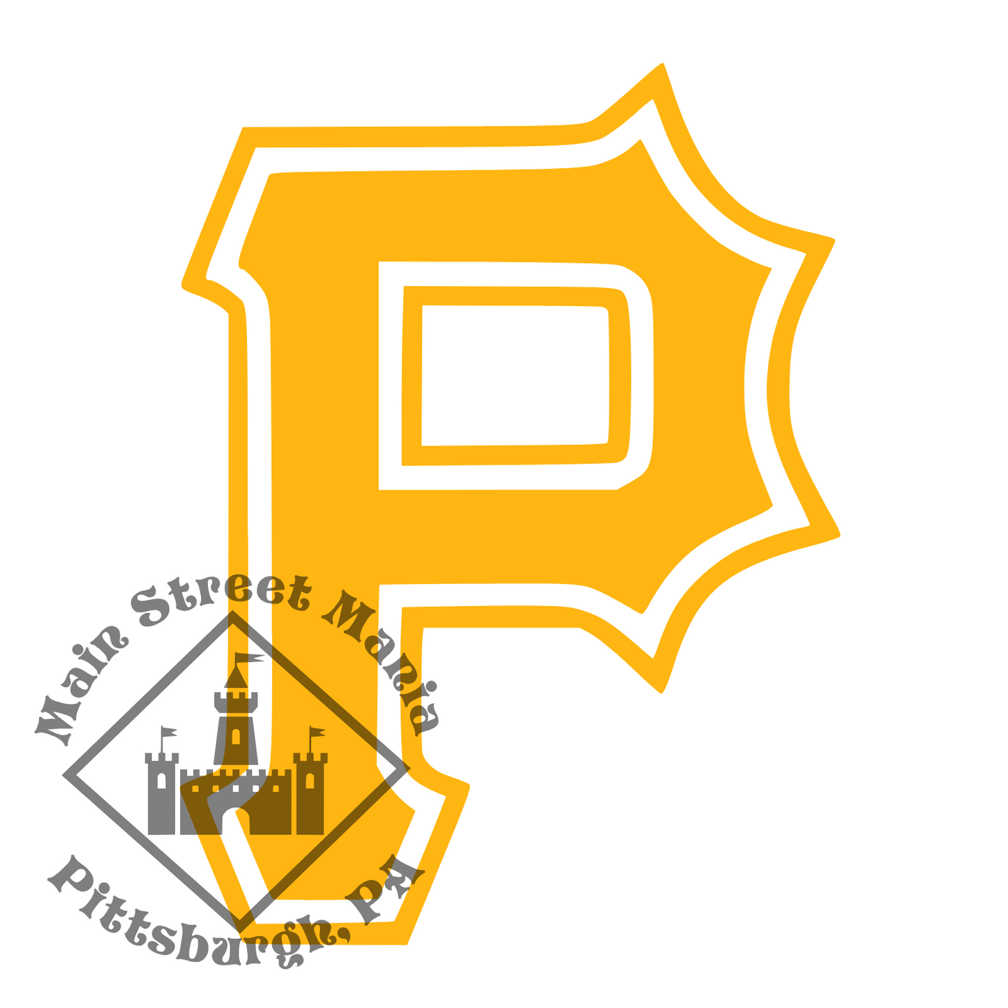Pirates P Sticker Decal