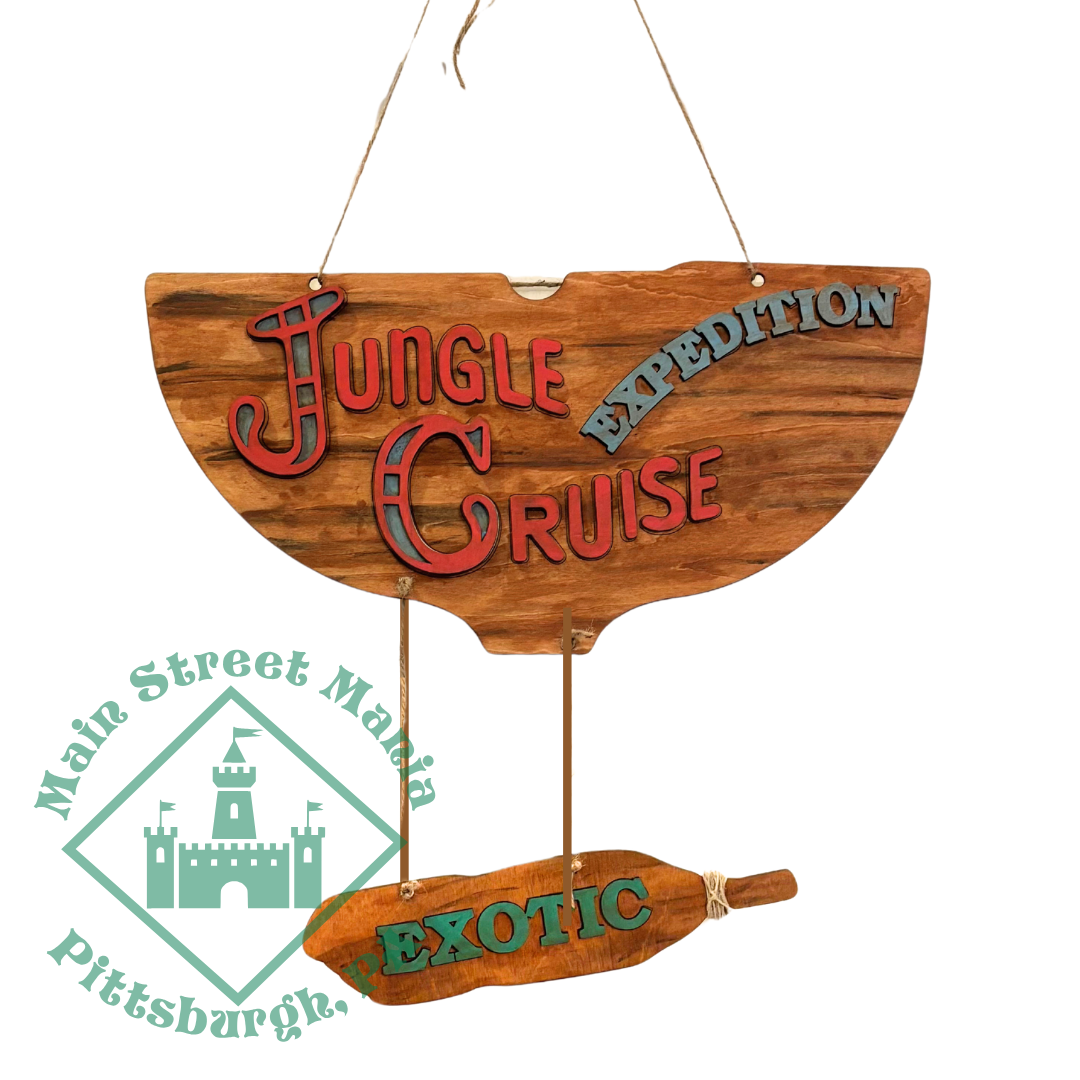 Jungle Cruise Attraction Sign