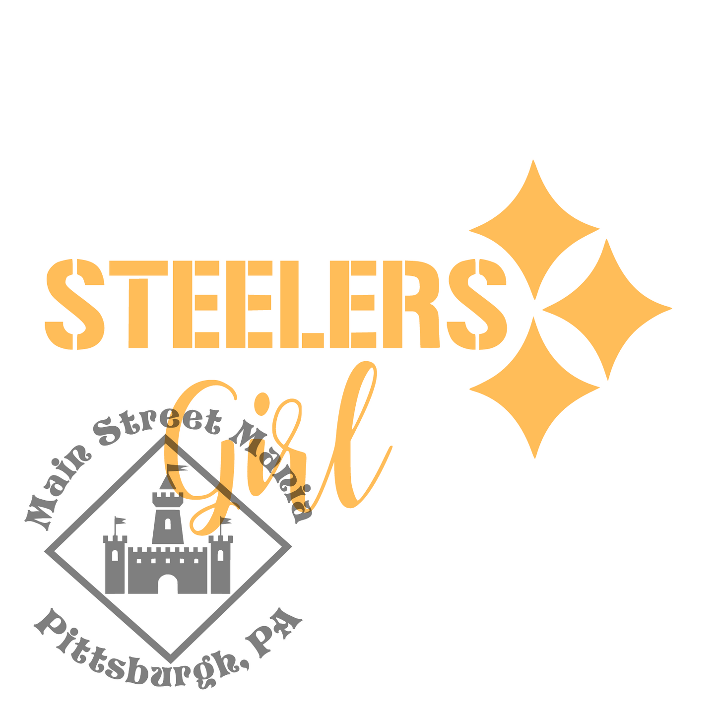 Steelers Girl Sticker Decal
