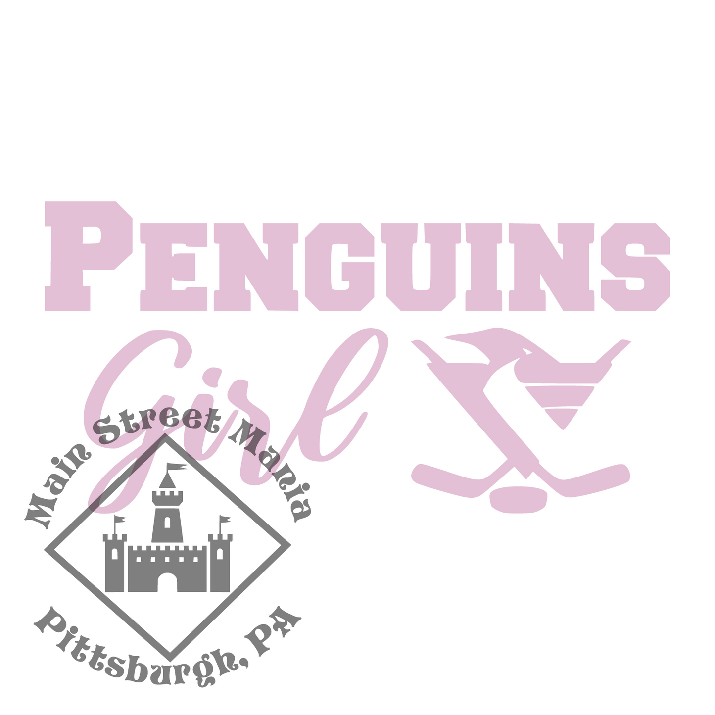 Penguins Girl Sticker Decal