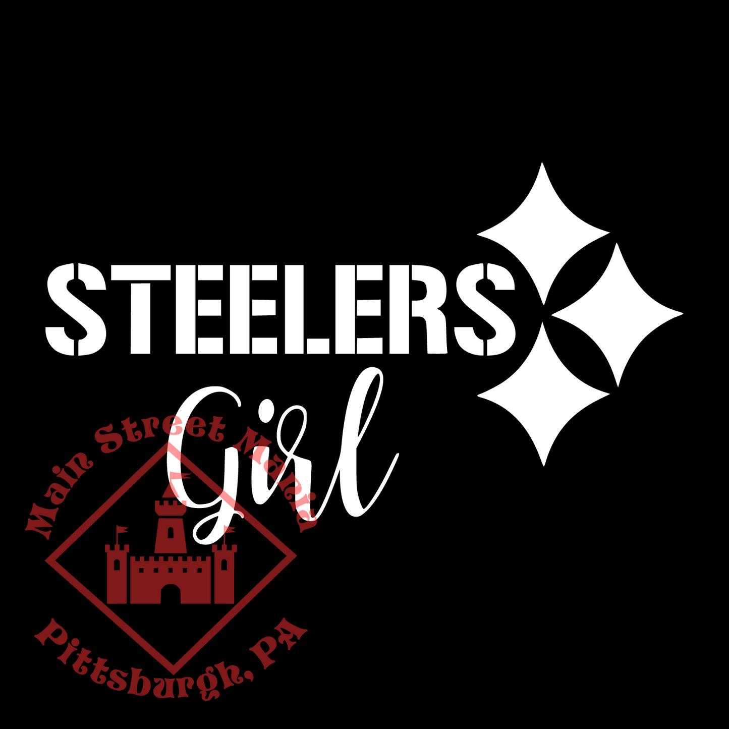 Steelers Girl Sticker Decal