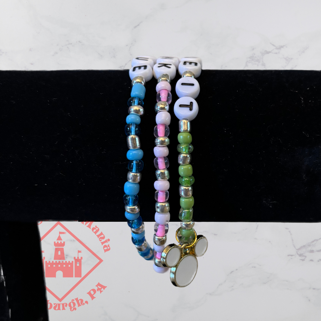 Make It Pink Blue Stack Bracelet Set