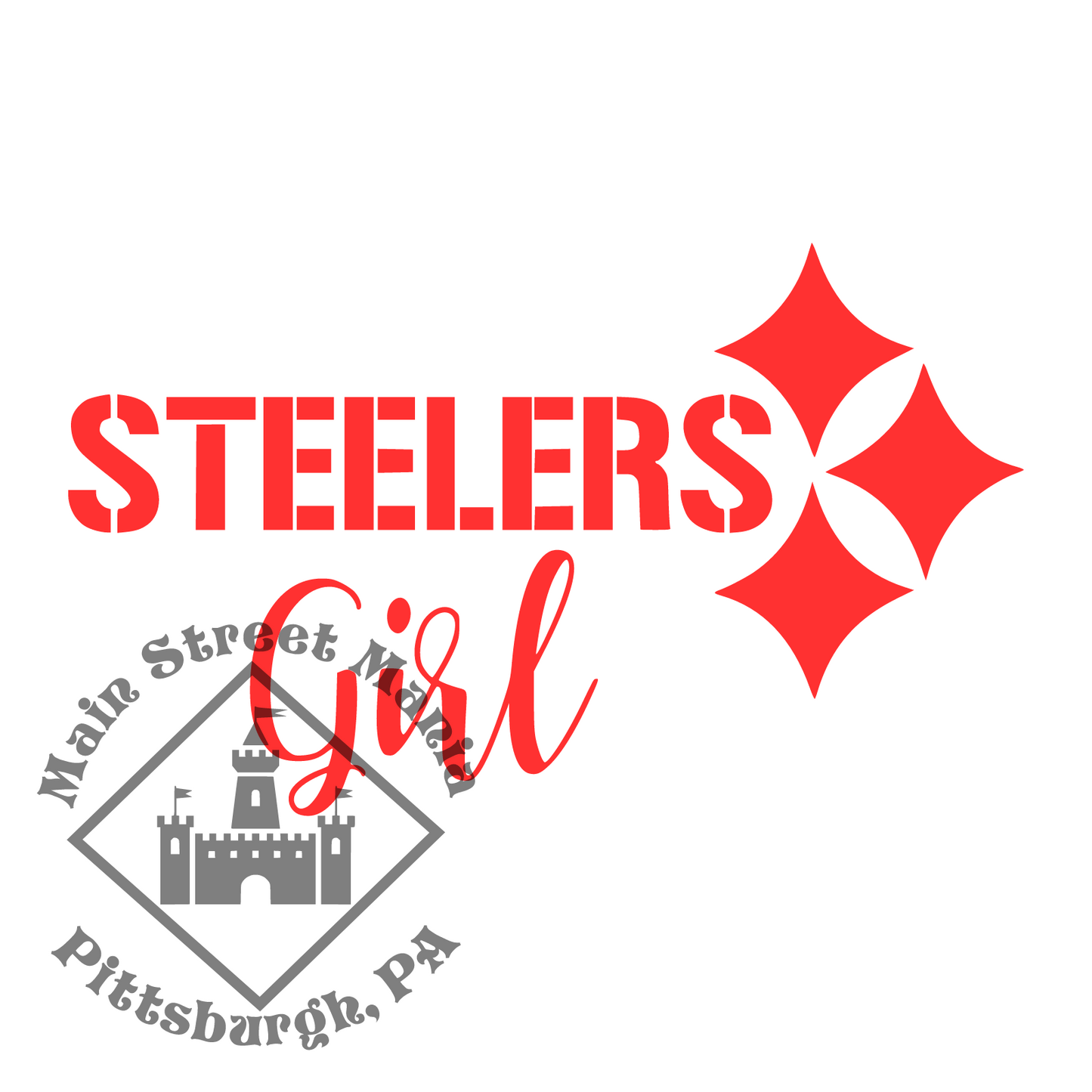 Steelers Girl Sticker Decal