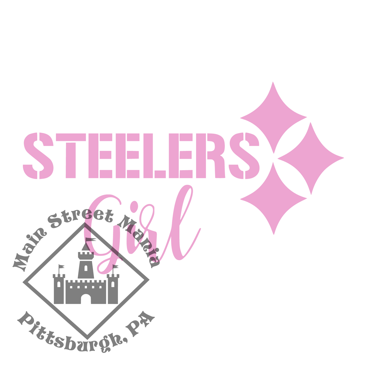 Steelers Girl Sticker Decal