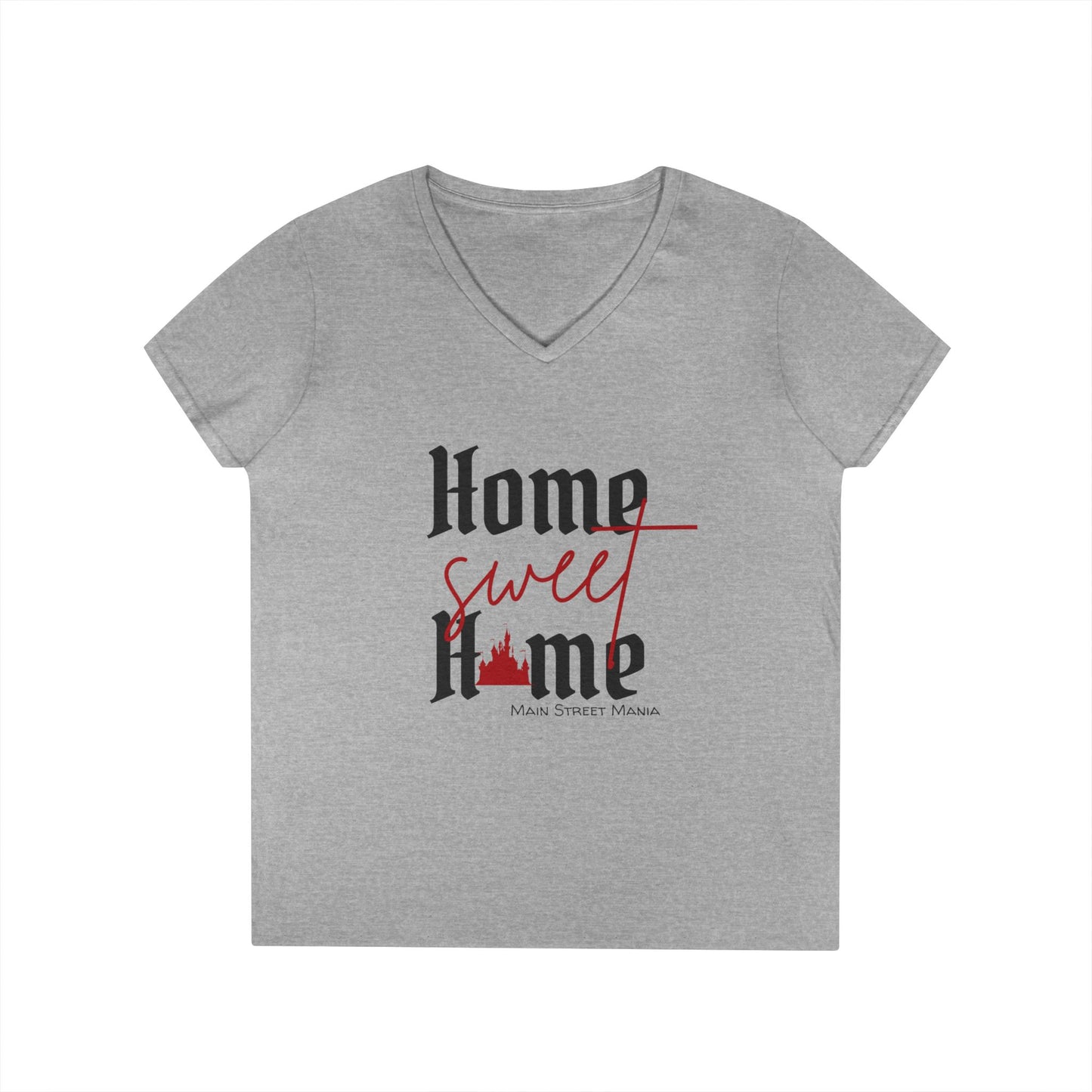 Home Sweet Home V-Neck T-Shirt Disneyland Castle Inspired