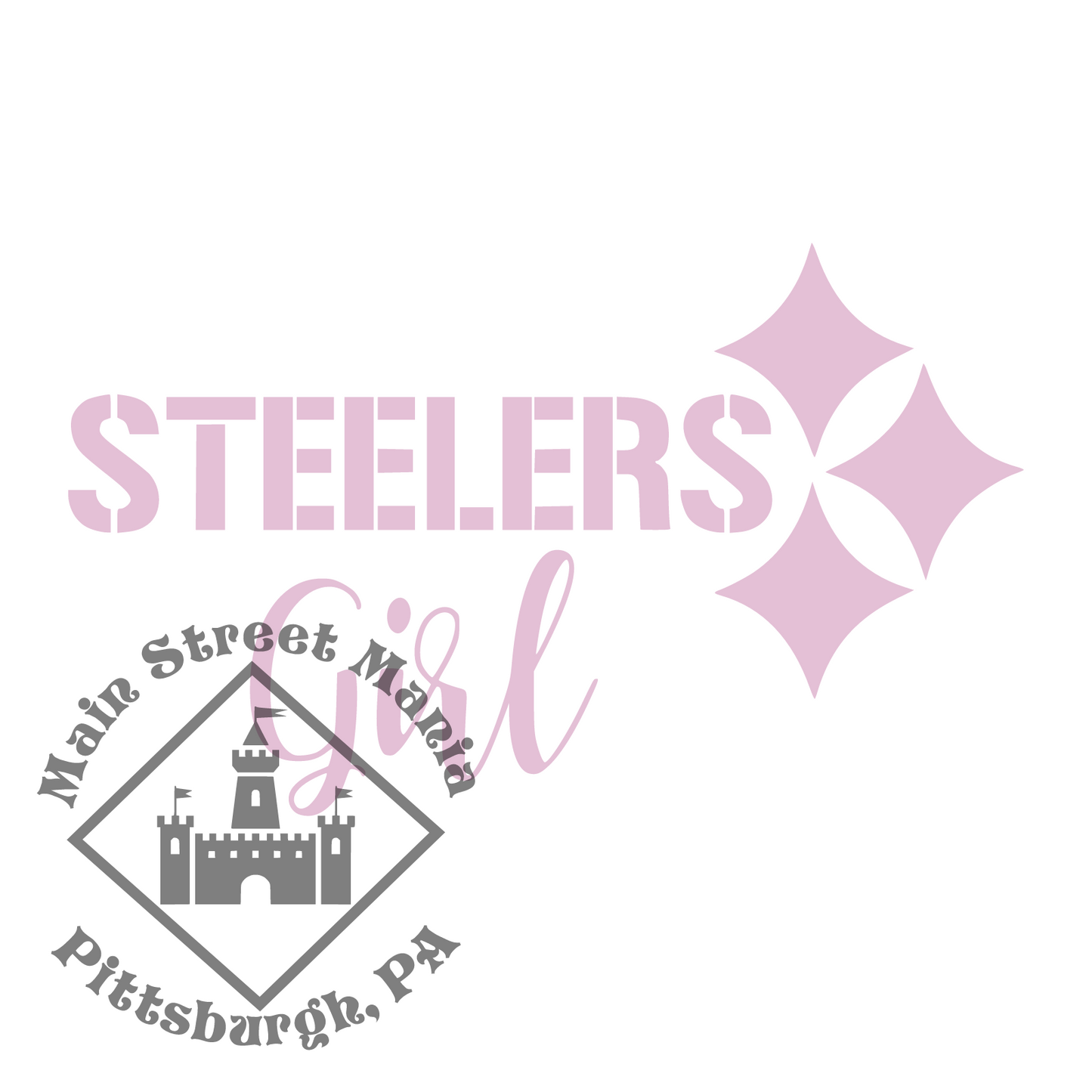Steelers Girl Sticker Decal
