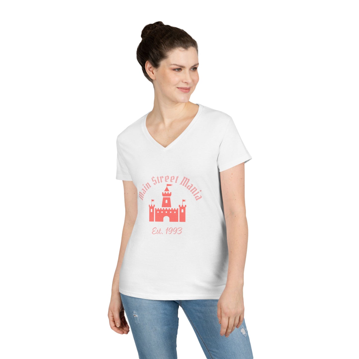 Disney Castle Ladies' V-Neck T-Shirt