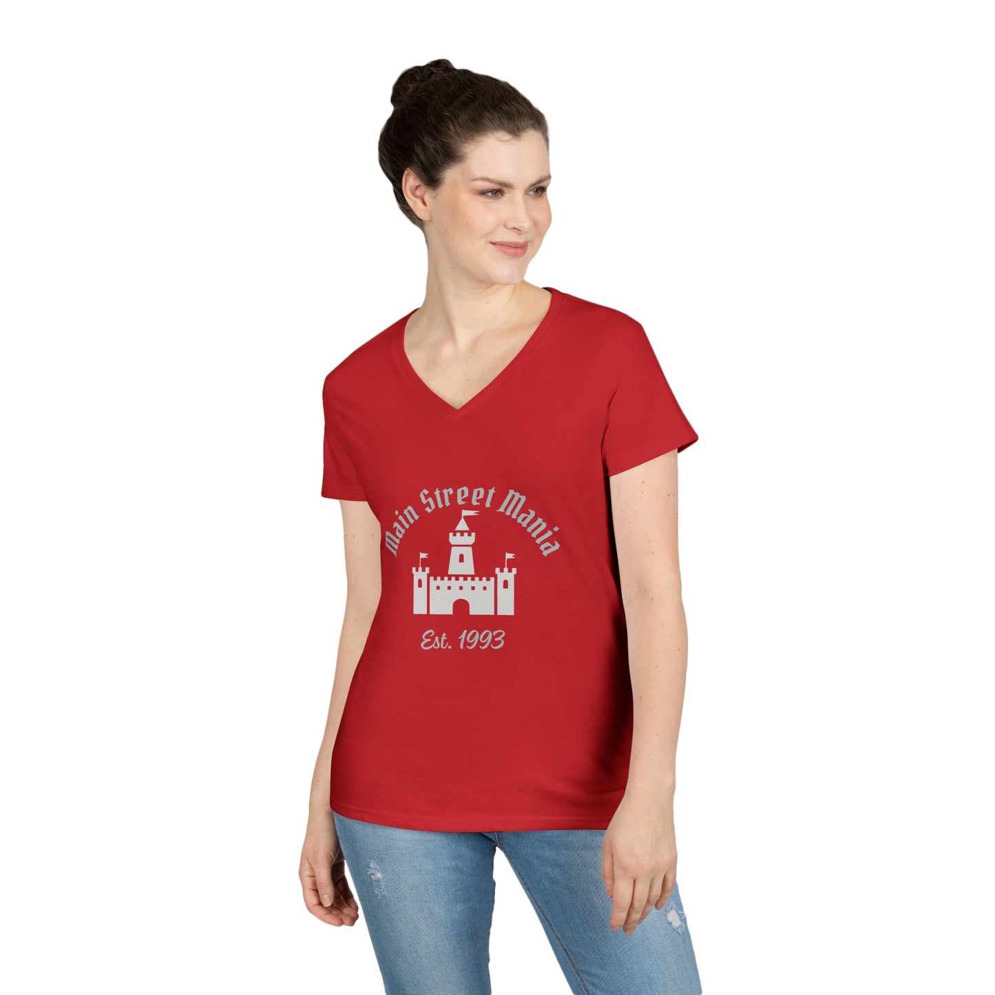 Disney Castle Ladies' V-Neck T-Shirt