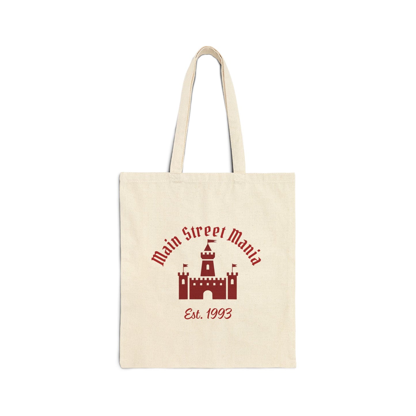 Main Street Mania Cotton Canvas Tote Bag - Eco-Friendly Shopping, Beach, & Travel Bag, Gift for Disney Lovers, Fun & Functional!