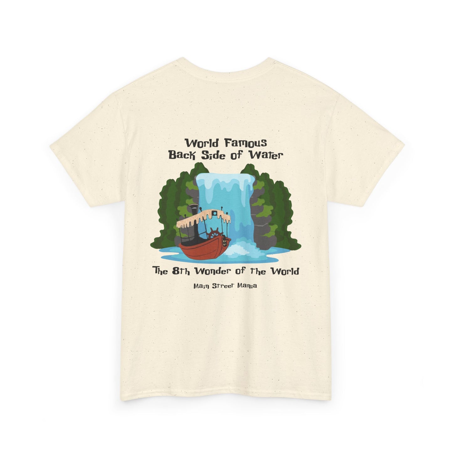 World Famous Back Side of Water Tee, Unisex Cotton T-Shirt, Adventure Apparel, Travel Gift, Nature Lover Shirt, Fun Souvenir Clothing