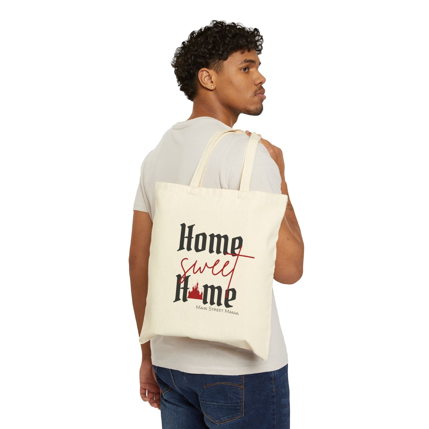 Home Sweet Home Canvas Tote Bag - Eco-Friendly, Reusable, Shopping, Gift, Home Decor