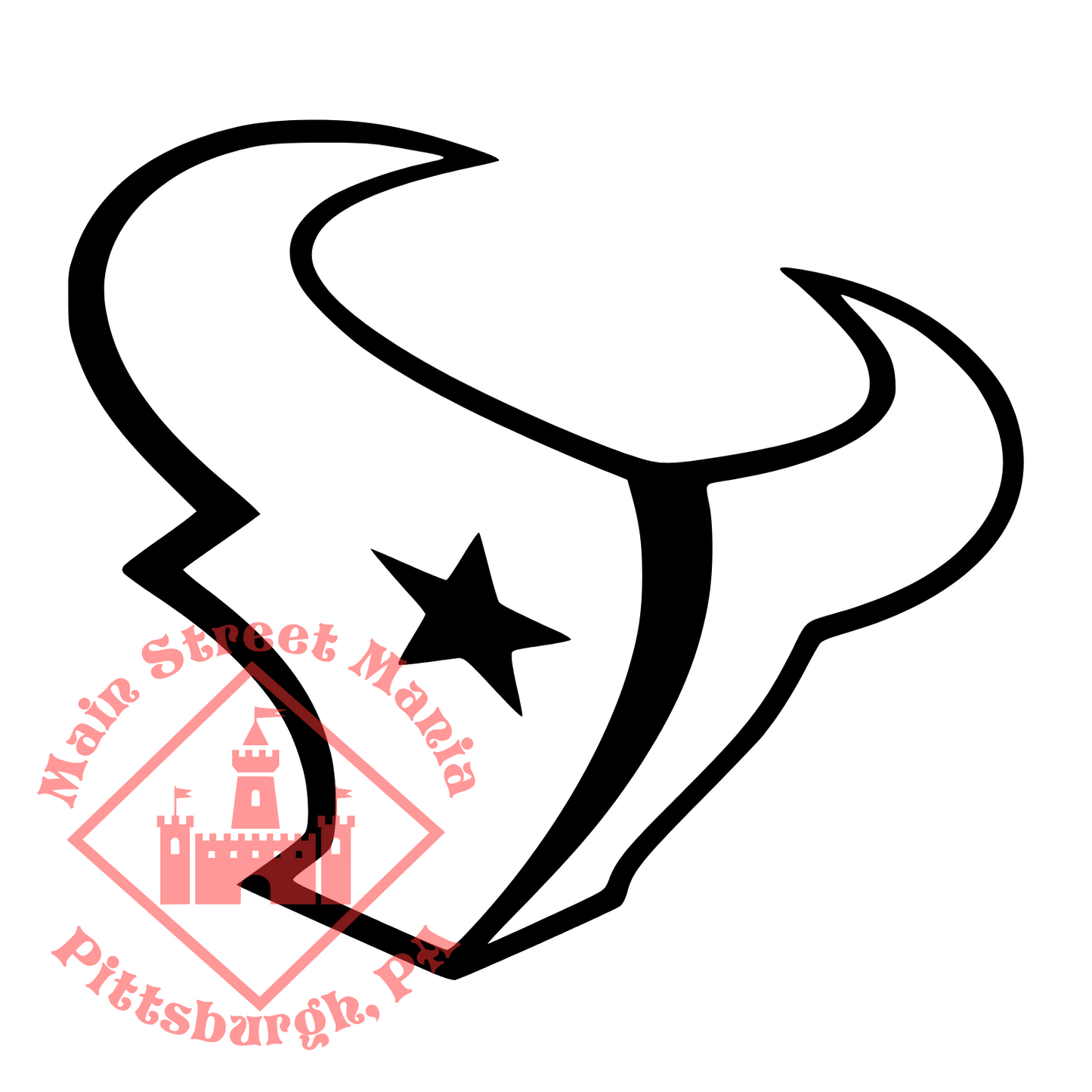 Houston Texans Bull Logo Sticker Decal
