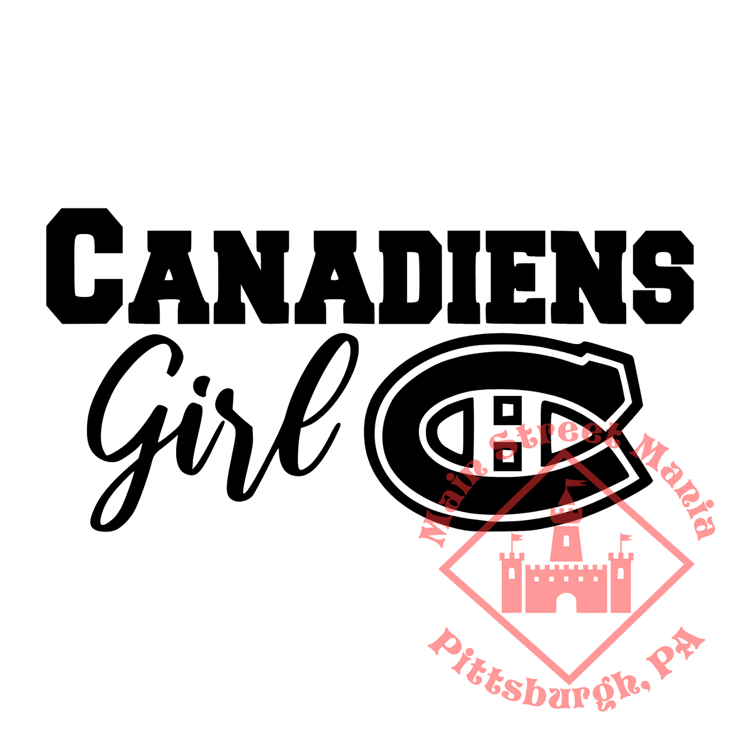 Canadiens Girl Sticker Decal