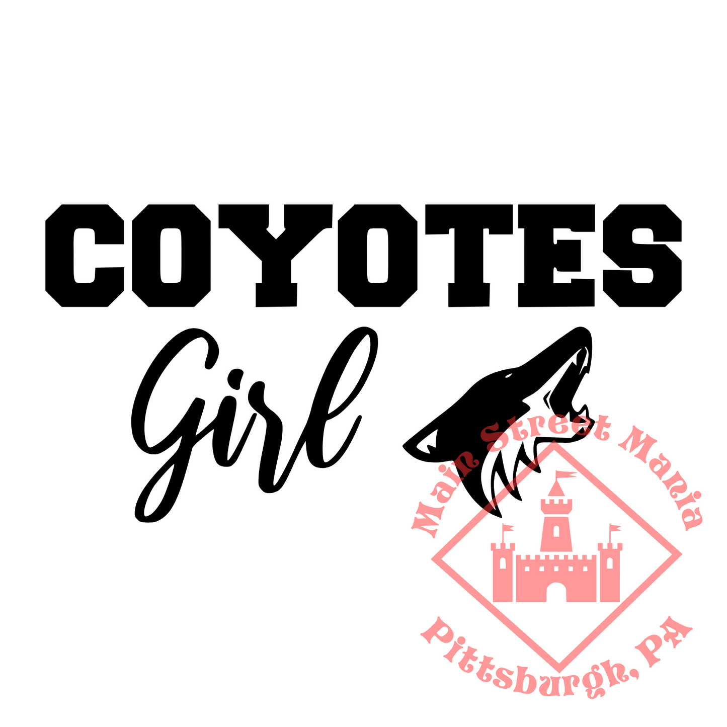 Coyotes Girl Sticker Decal