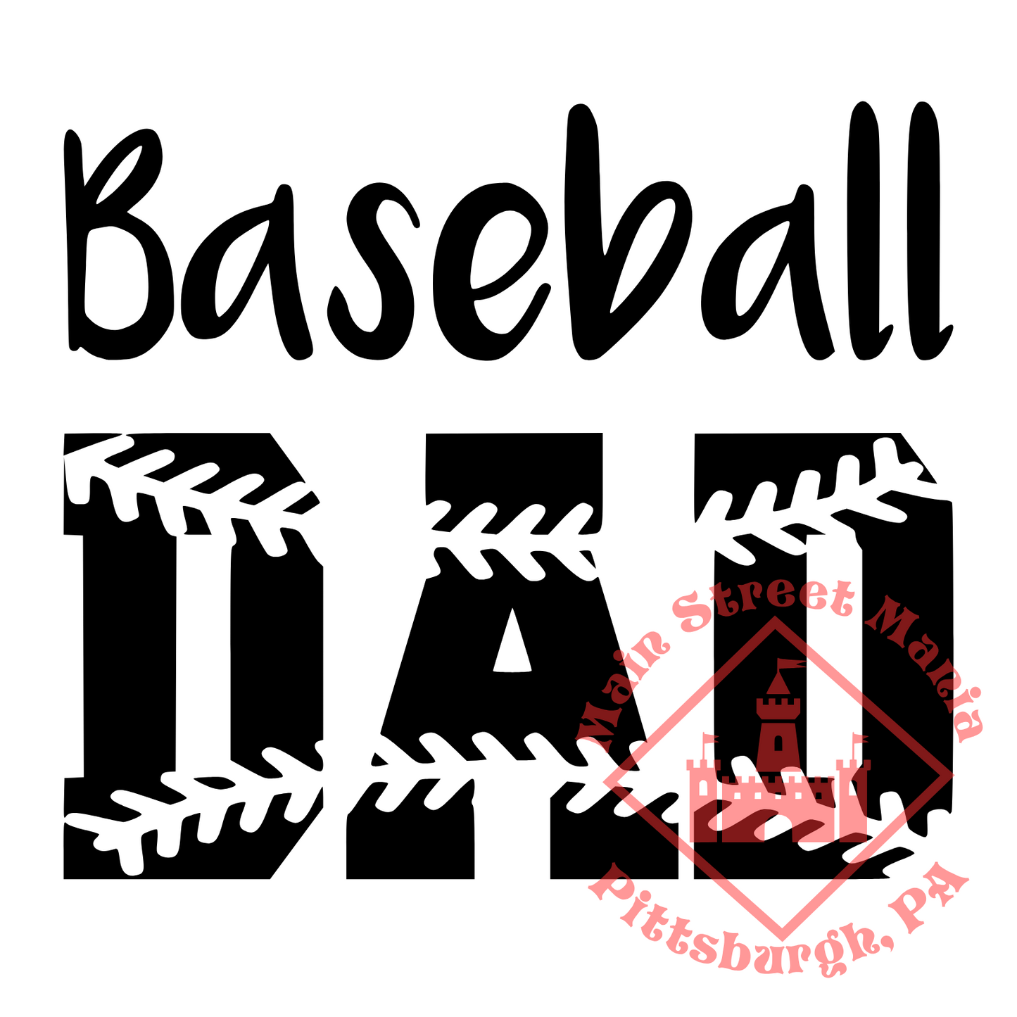 Baseball Dad Sticker Decal