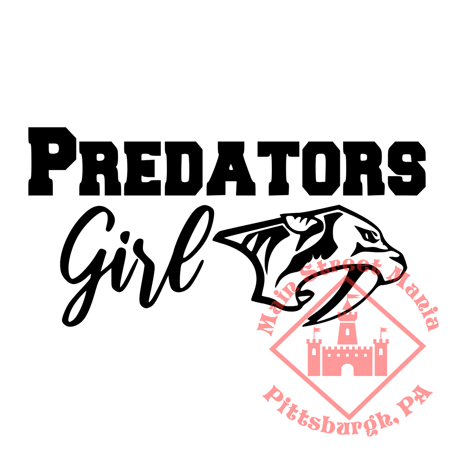 Predators Girl Sticker Decal