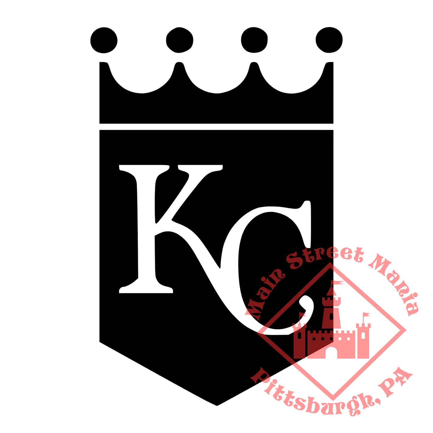 Kansas City Royals KC Logo Sticker Decal