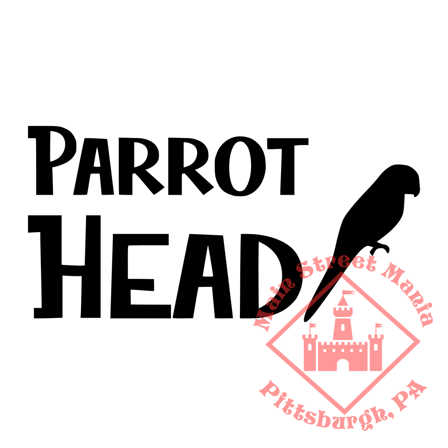 Parrot Head Sticker Decal