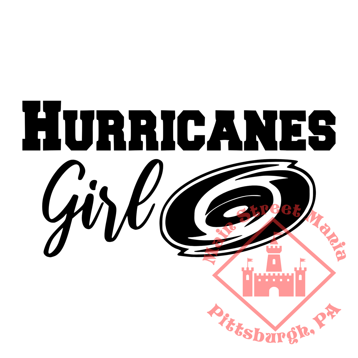 Hurricanes Girl Sticker Decal
