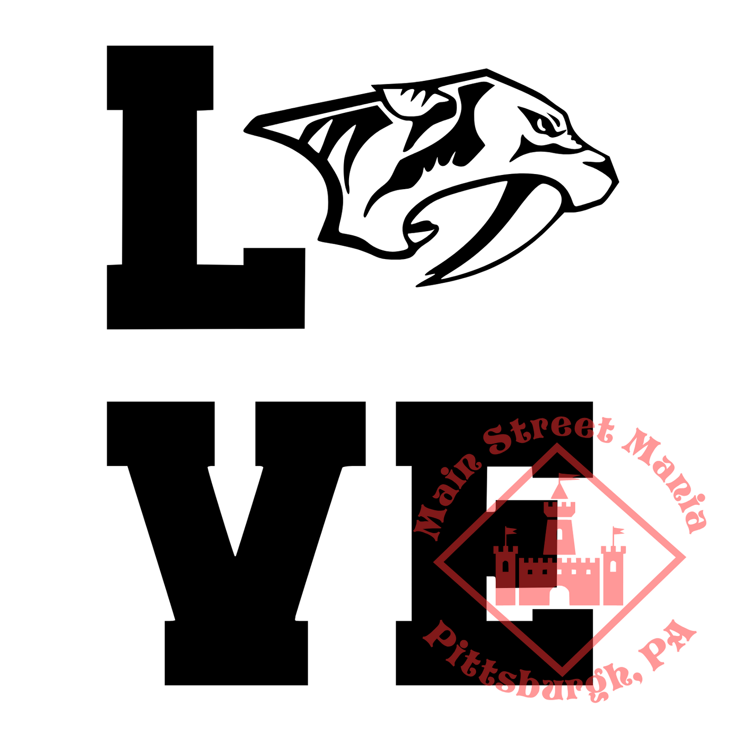 Predators Love Sticker Decal