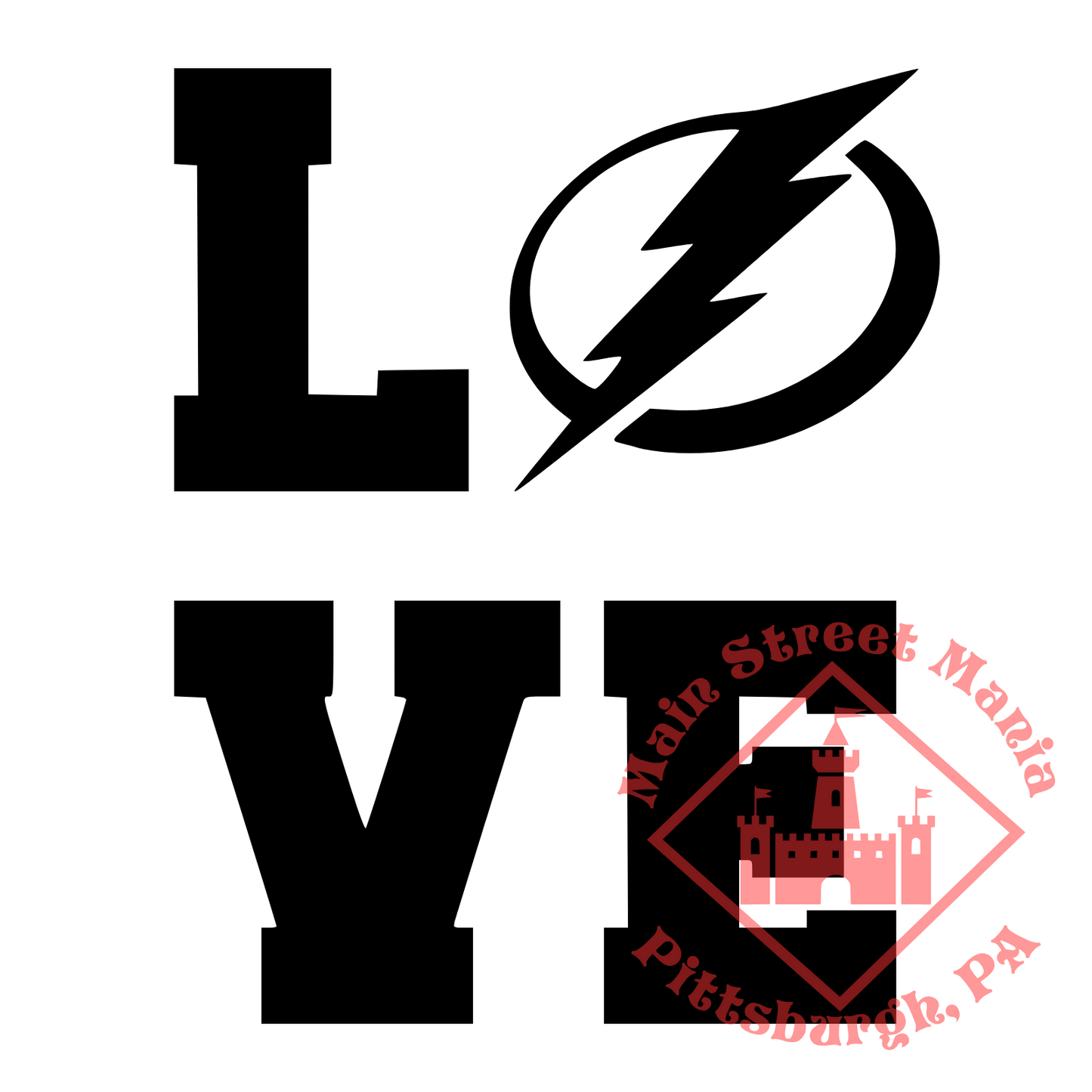 Lightning Love Sticker Decal