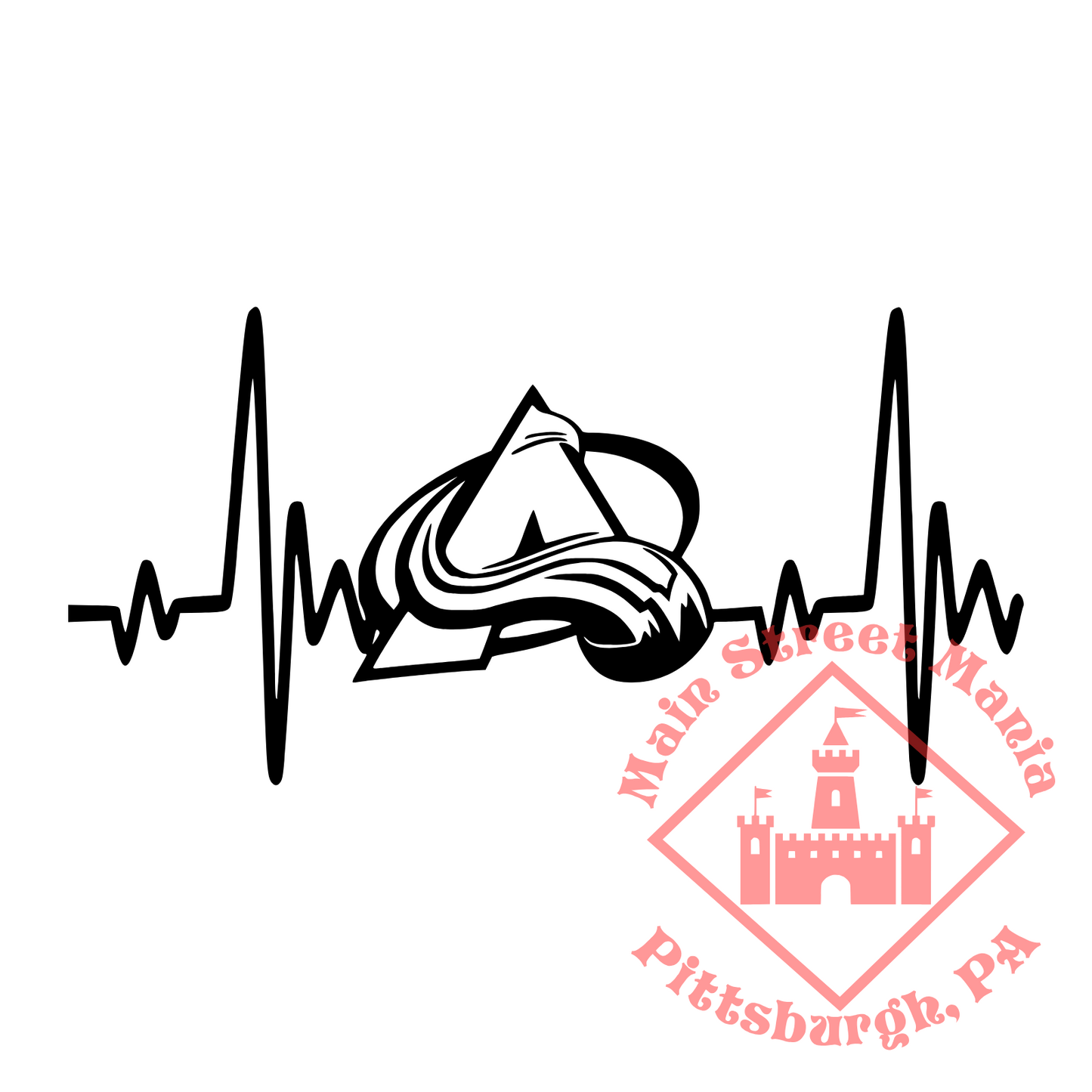 Avalanche Heartbeat Sticker Decal