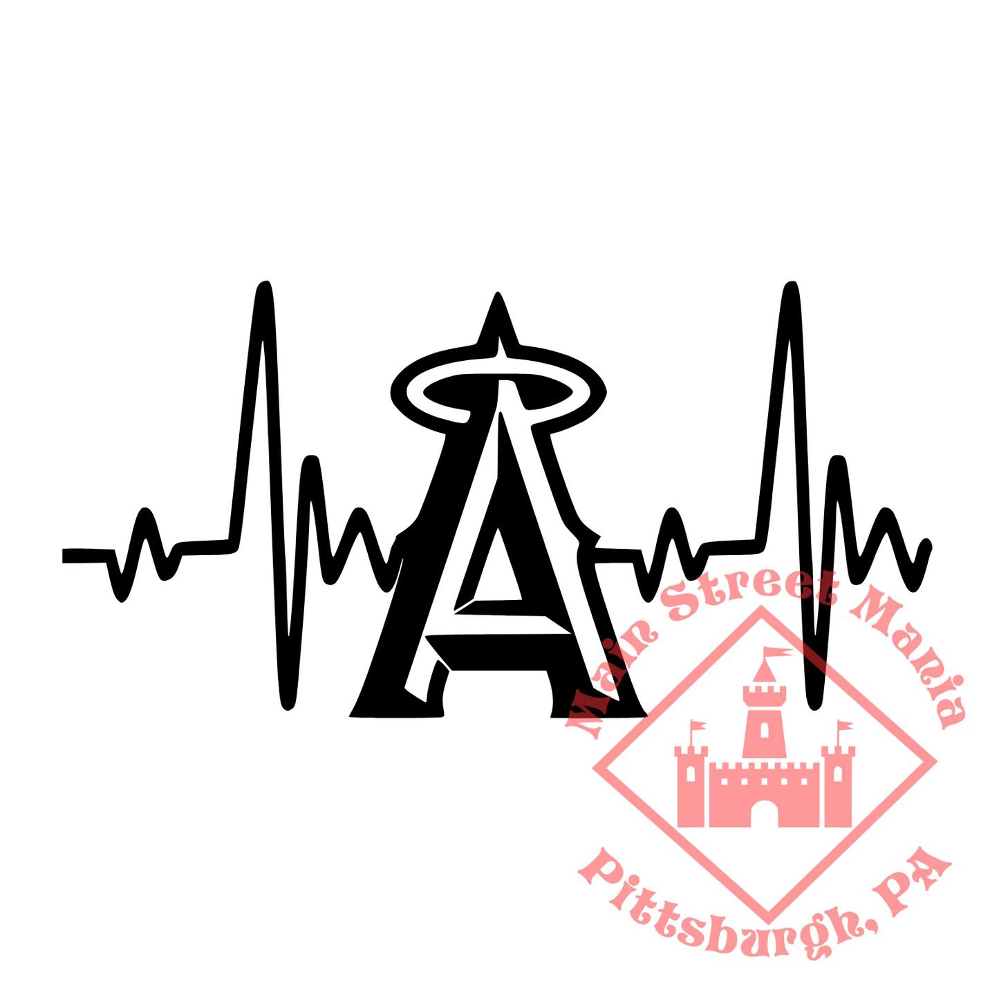 Angels Heartbeat Sticker Decal