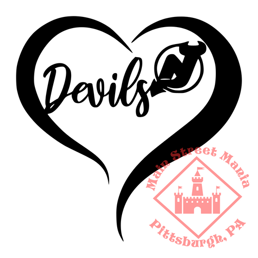 Devils Heart Sticker Decal