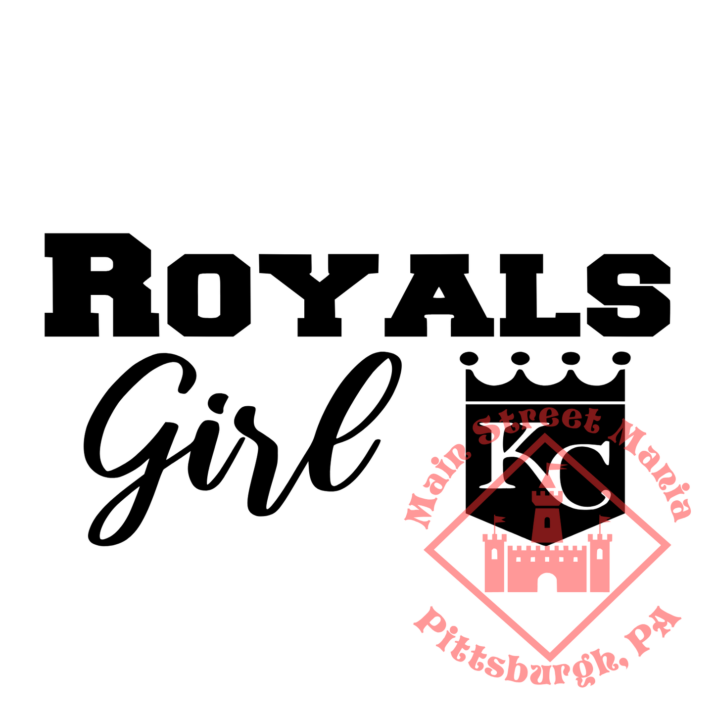 Kansas City Royals Girl Sticker Decal