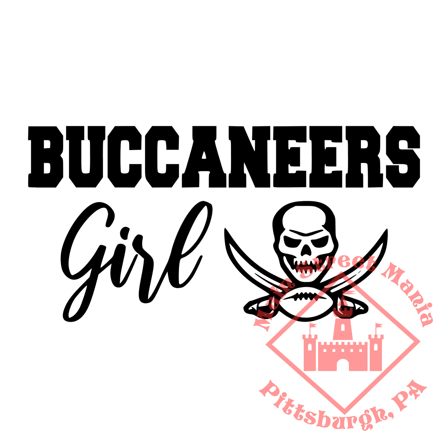 Buccaneers Girl Sticker Decal