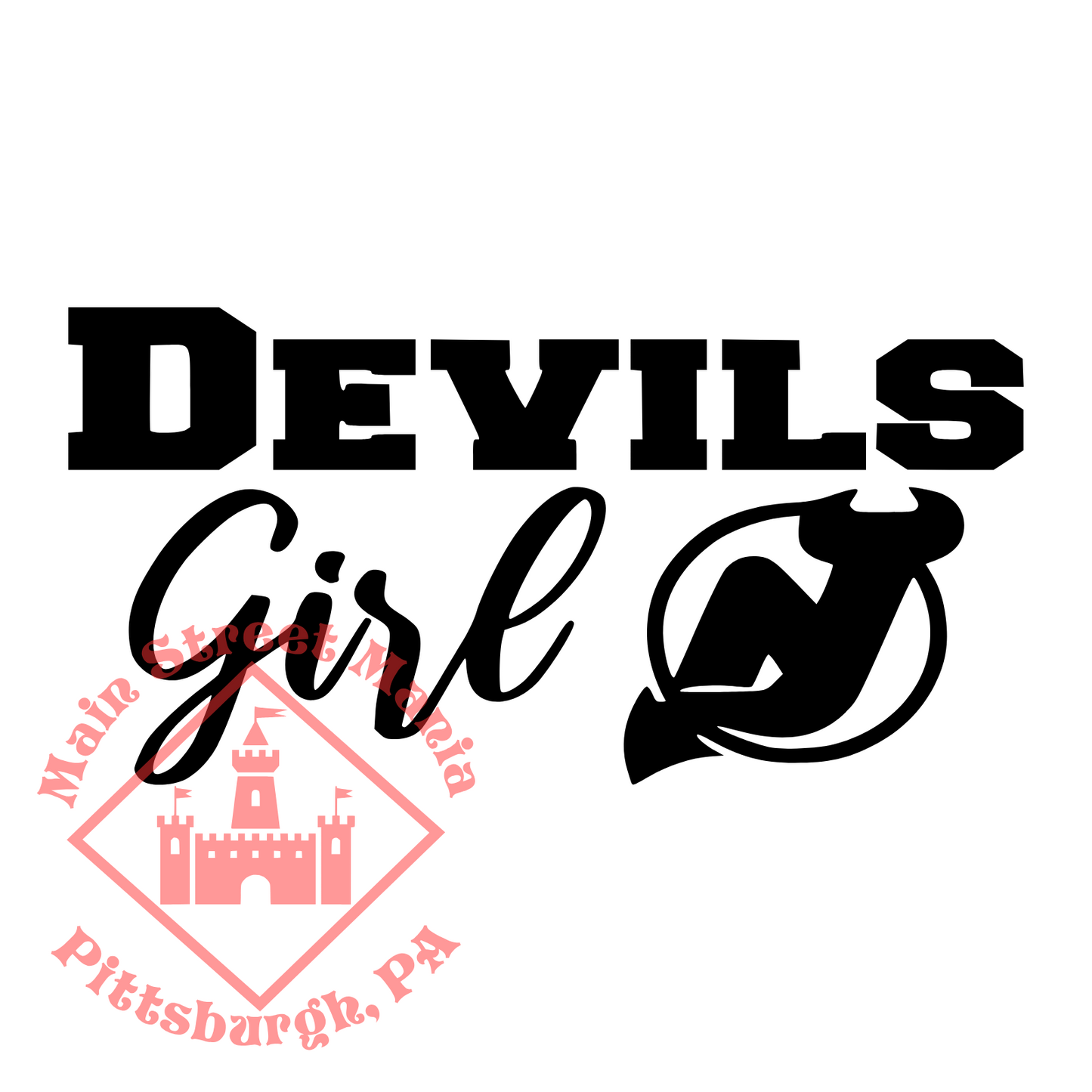 Devils Girl Sticker Decal