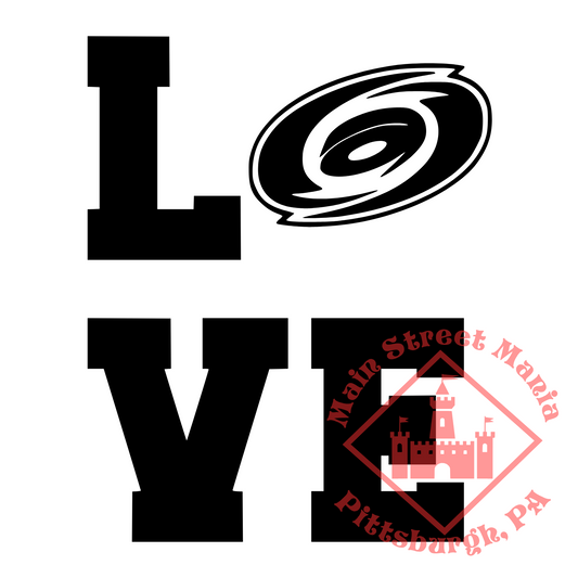 Hurricanes Love Sticker Decal