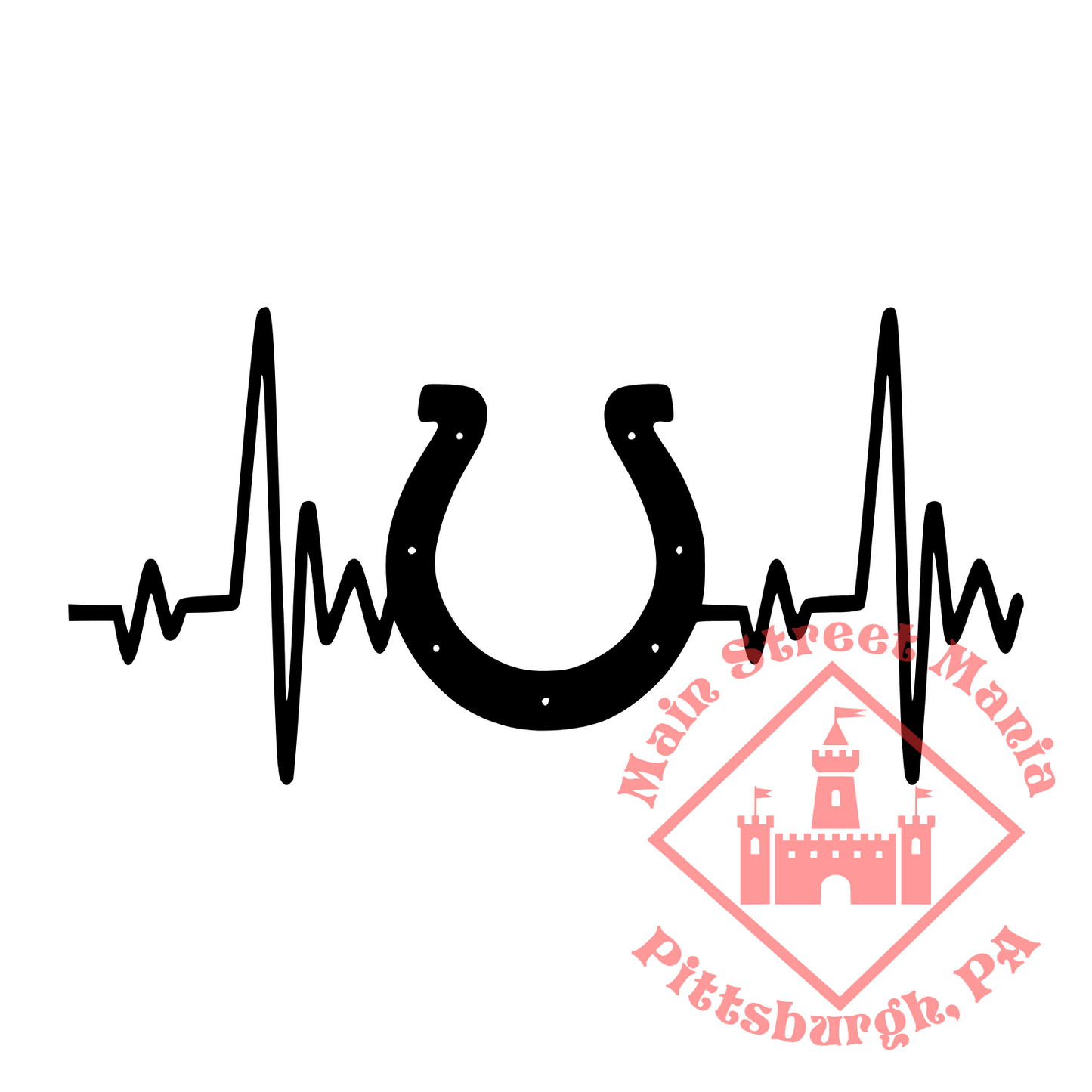 Colts Heartbeat Sticker