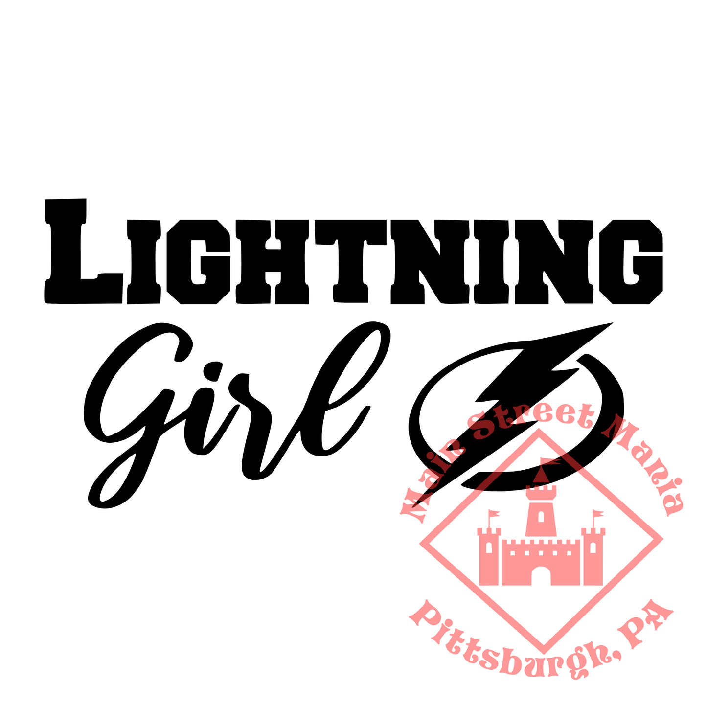Lightning Girl Sticker Decal