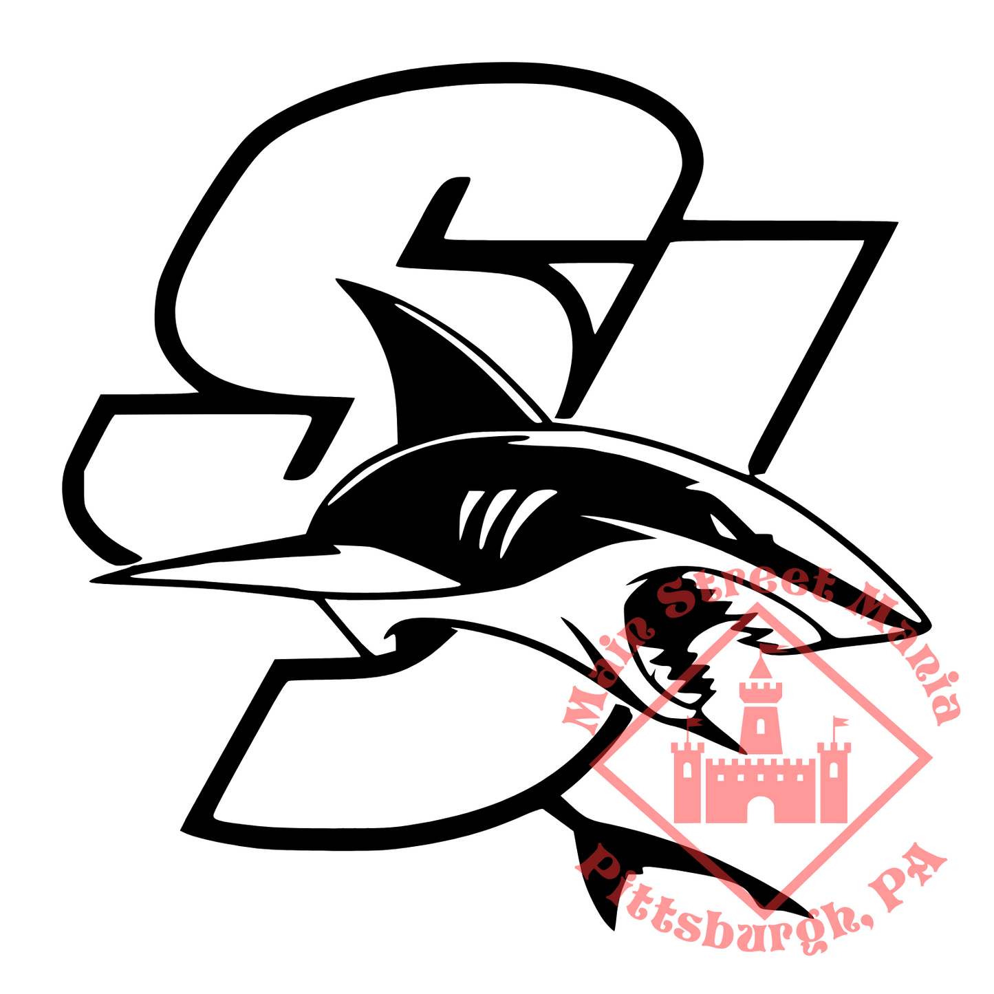 Sharks Logo Sticker Decal