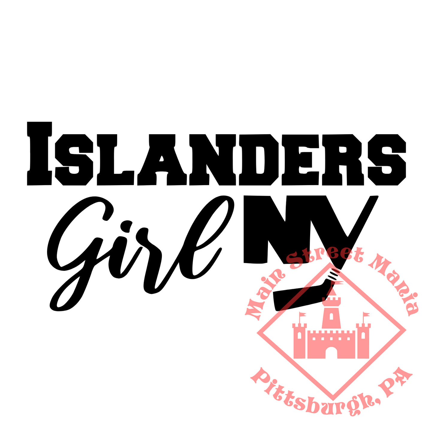 Islanders Girl Sticker Decal