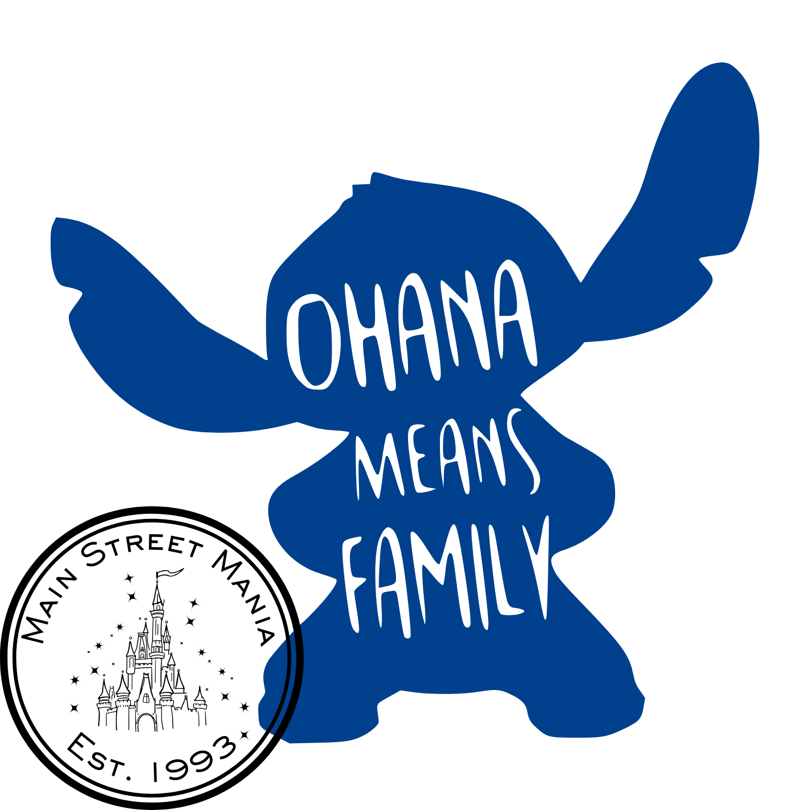 Ohana Means Family Stitch Decal – Main Street Mania
