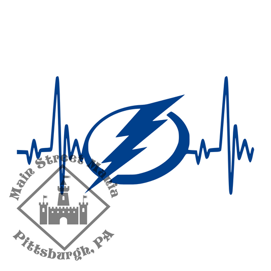 Lightning Heartbeat Sticker Decal