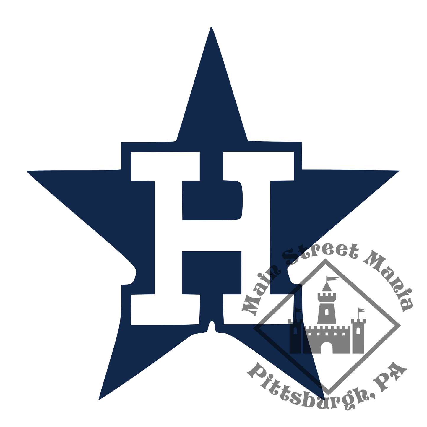 Astros Star Logo Sticker Decal