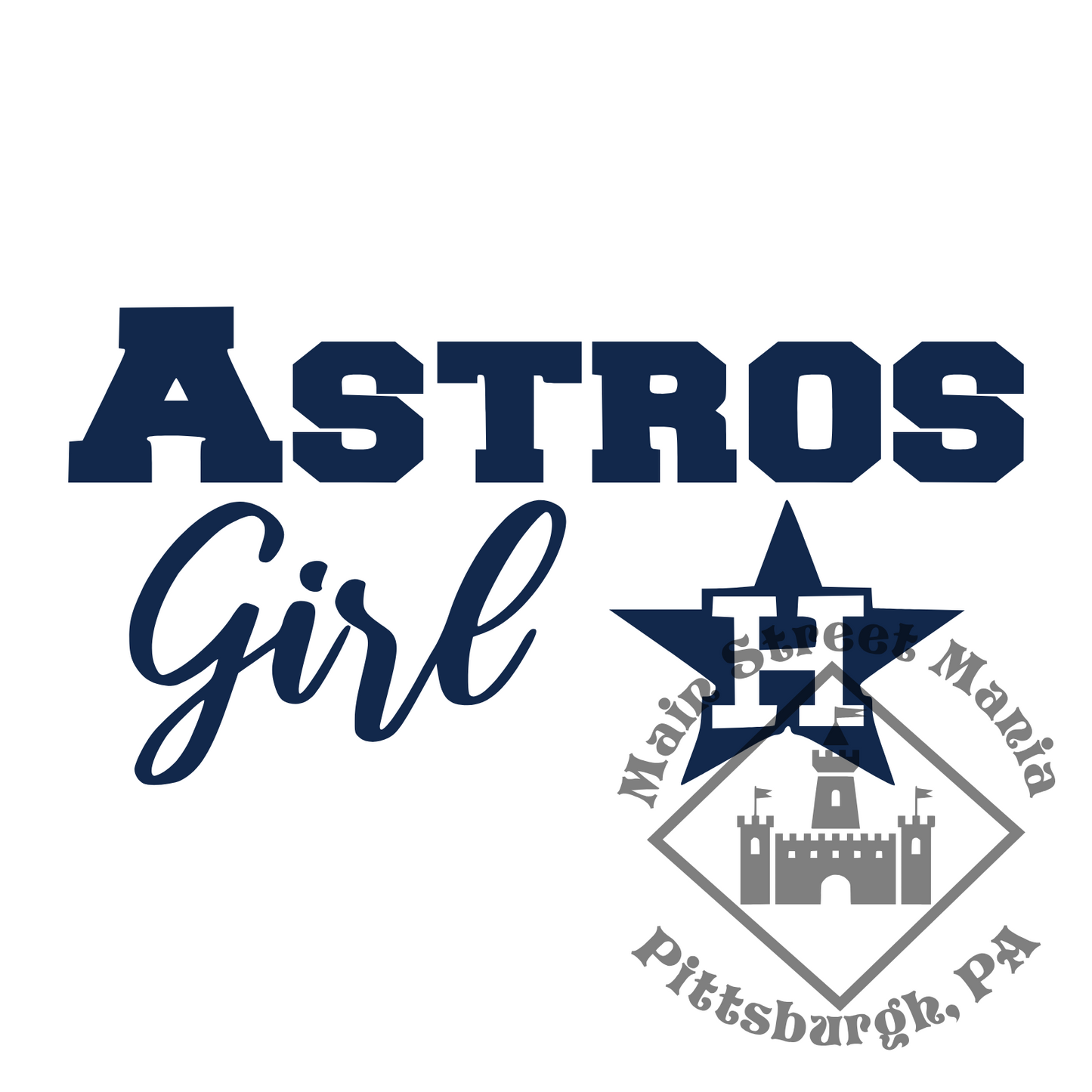 Astros Girl Sticker Decal